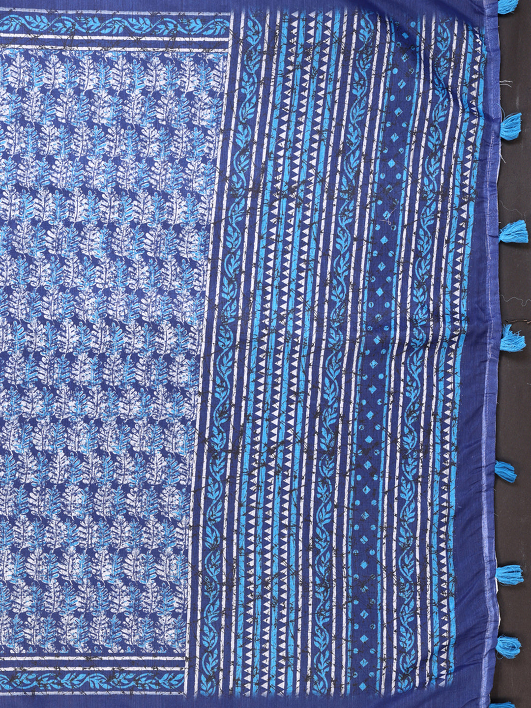 BLUR BLOCK PRINK CHANDERI COTTAN SAREE
